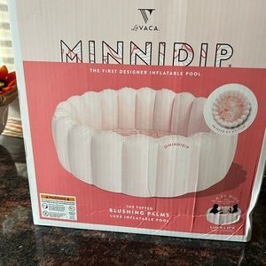 Minni Dip Inflatable Pool Blushing Palms The Tufted Luxe Inflatable Pool NEW
